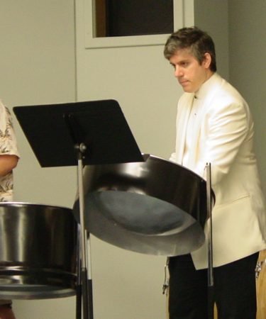 Playing Steel Drum